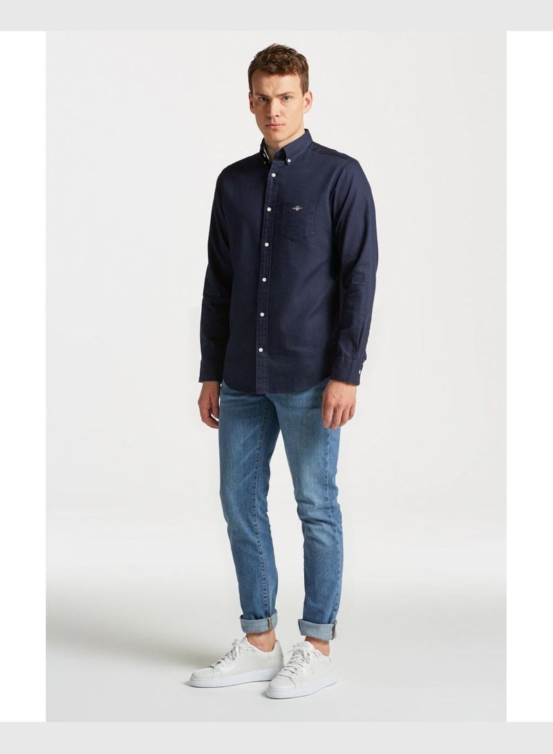 Gant Regular Fit Honeycomb Textured Weave Shirt