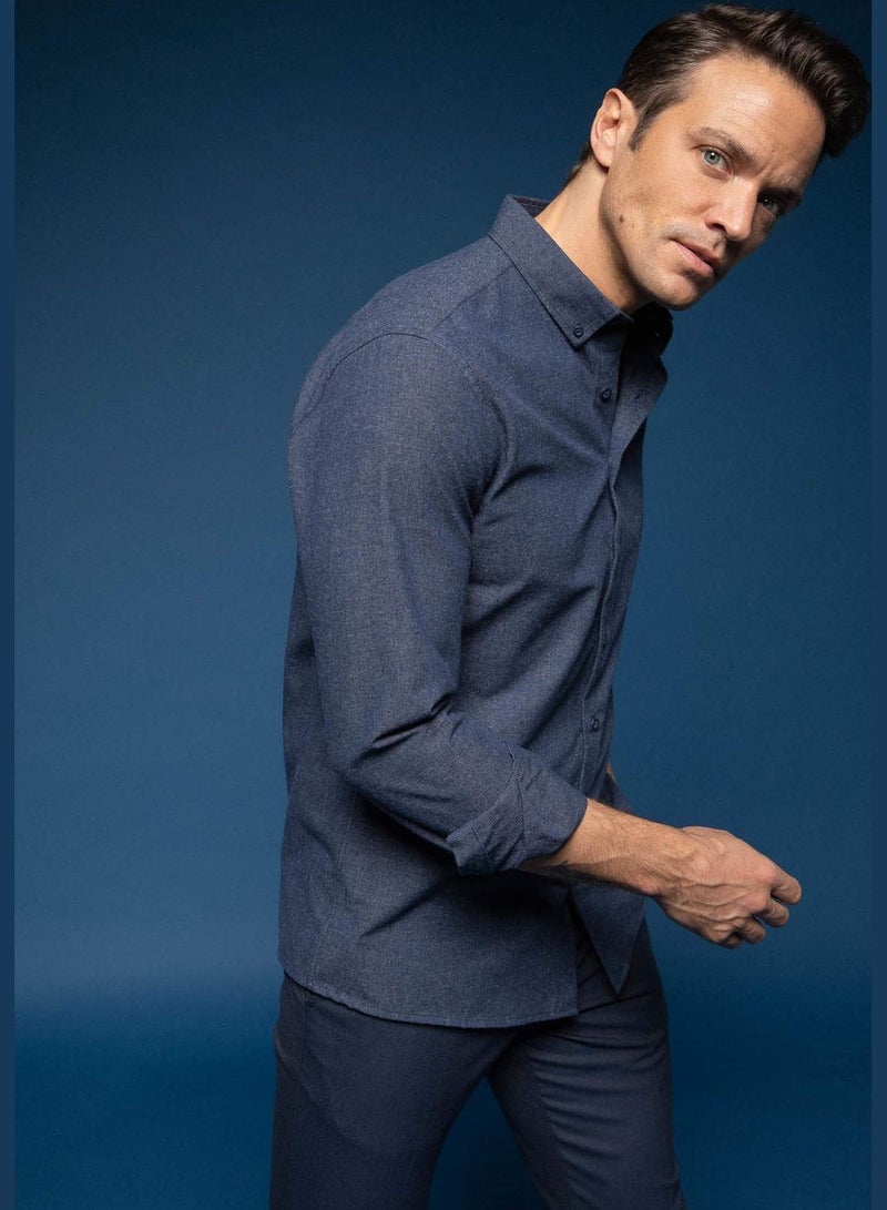 Modern Fit Long Sleeve Shirt