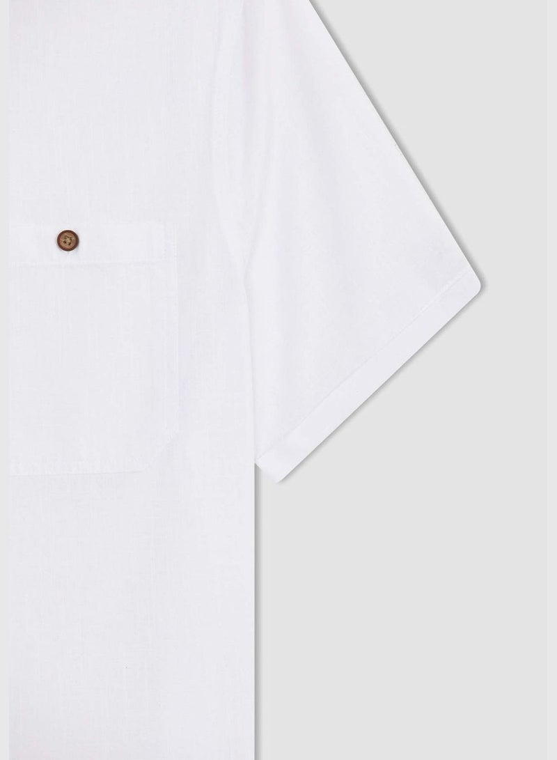 Slim Fit Double Pocket Shirt