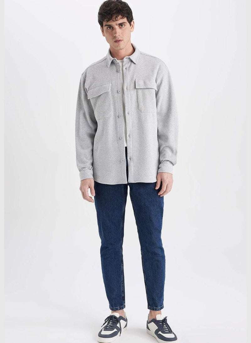 Man Woven Long Sleeve Shirt