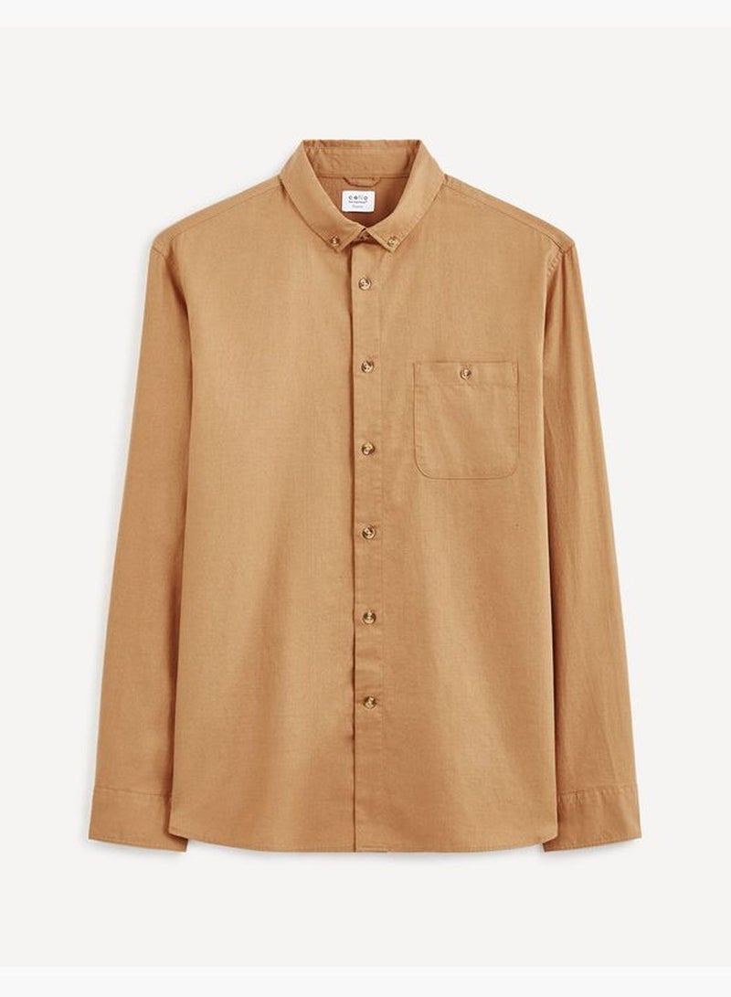 Celio Casual Shirt - Brown