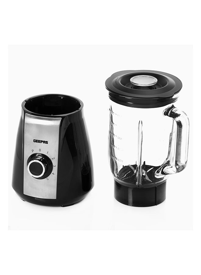 Kitchen High Speed Blender With Stainless Steel Cutting Blades 1.5L 600W 1.5 L 600.0 W GSB44022UK Silver/Black