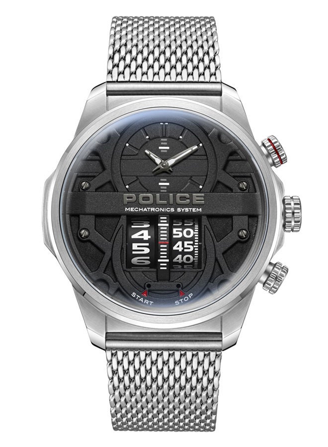 Rotorcrom 44mm Men's Analog Watch with Stainless Steel Mesh Bracelet