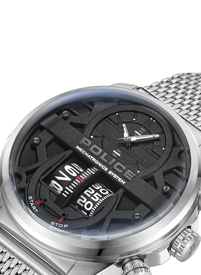 Rotorcrom 44mm Men's Analog Watch with Stainless Steel Mesh Bracelet