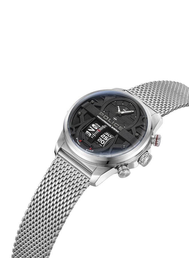 Rotorcrom 44mm Men's Analog Watch with Stainless Steel Mesh Bracelet