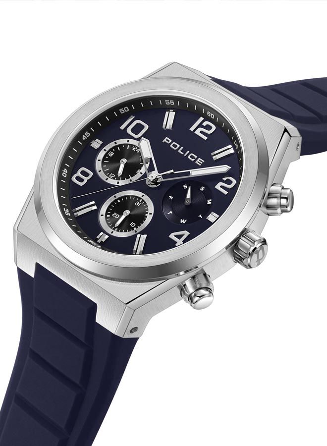 Salkantay Watch For Men Blue Dial And Blue Silicone Strap