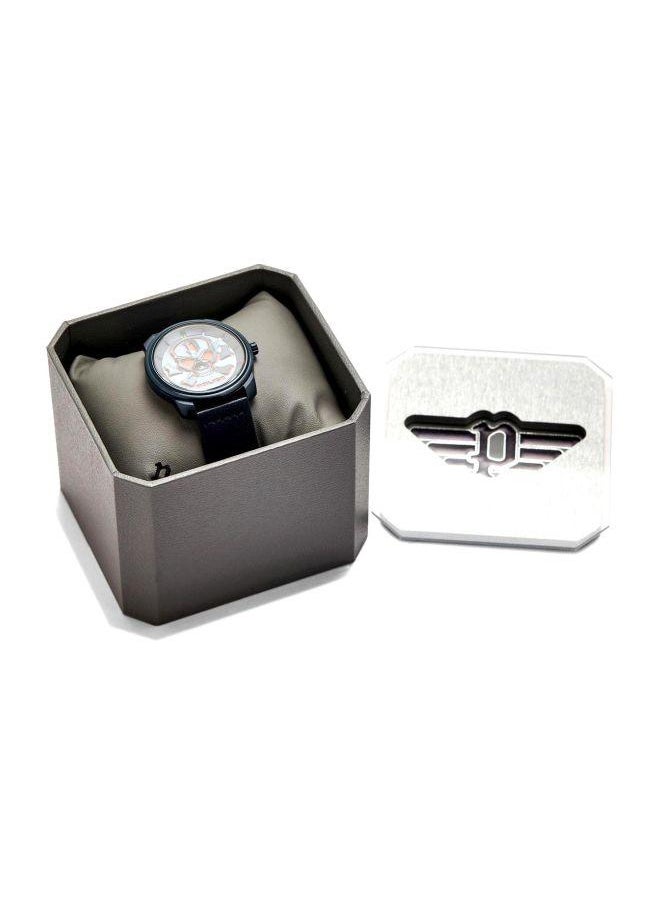 Police Bleder Analog Blue Dial Blue Leather Watch For Men