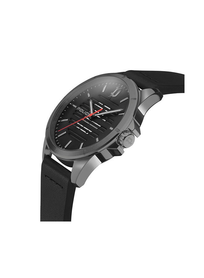 Analog Leather Wrist Watch PEWJA2204503 - 45mm -Black