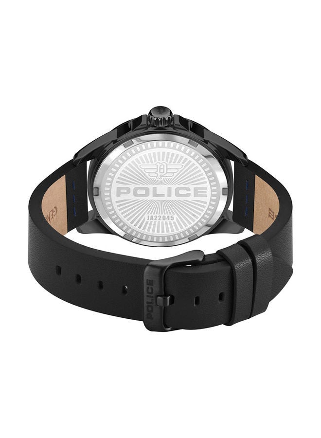Analog Leather Wrist Watch PEWJA2204503 - 45mm -Black