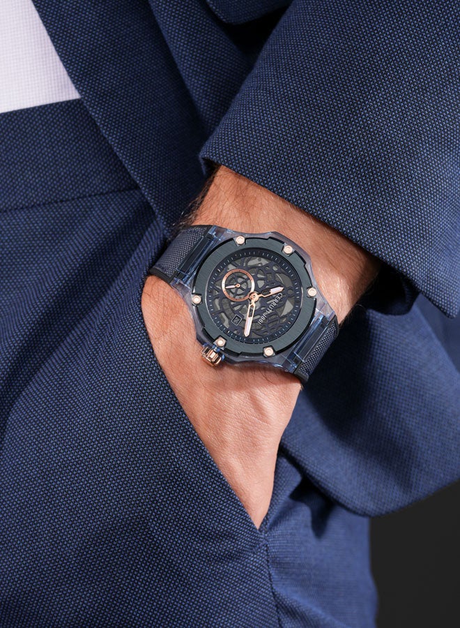 Cerruti 1881 Watch for Men with Black Dial in 52 MM