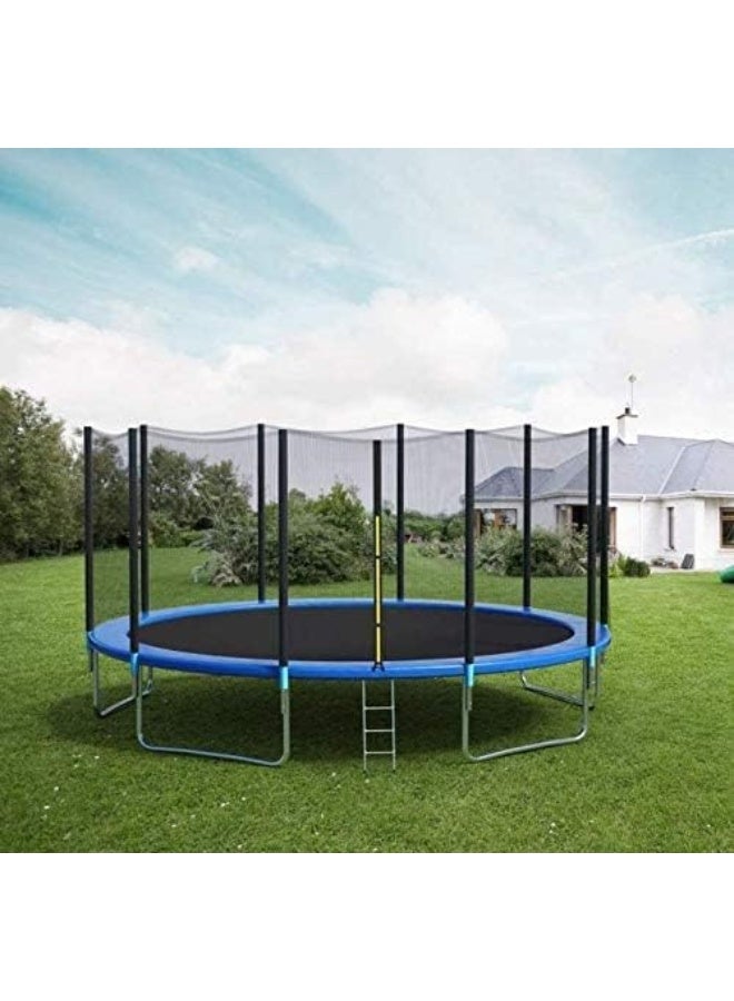 RBW TOYS Trampoline, Kids Trampoline Fitness Exercise Equipment Outdoor Garden Jump Bed Trampoline With Safety Enclosure (12 FT)