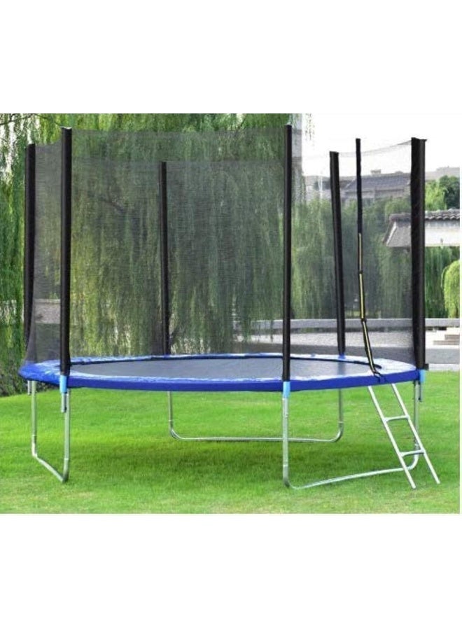 RBW TOYS Trampoline, Kids Trampoline Fitness Exercise Equipment Outdoor Garden Jump Bed Trampoline With Safety Enclosure (12 FT)