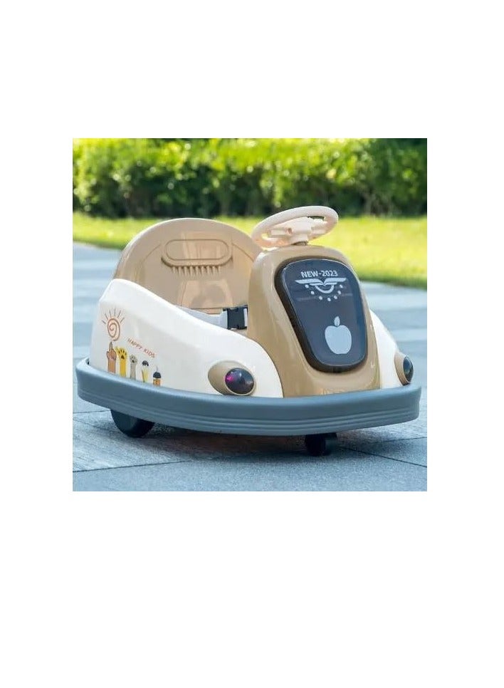 Electric Ride-On Bumper Car -Brown