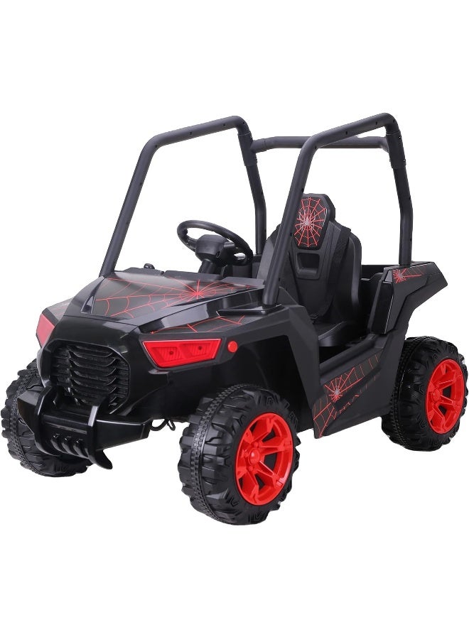 RBWTOYS S604 Stinger XR Ride On Toy with Plastic Tires & Seat (12V, Black, 118 x 69 x 86cm)