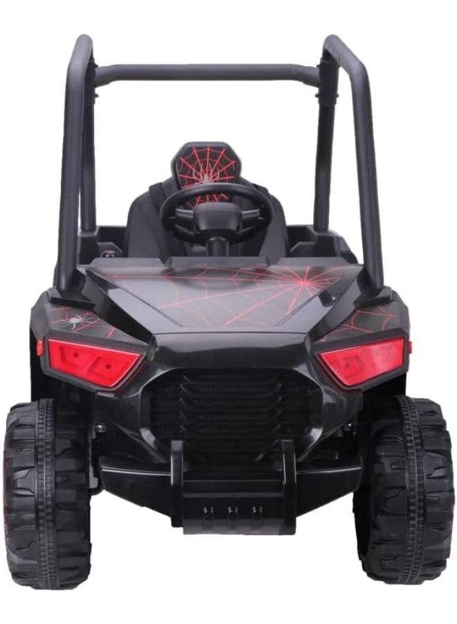 RBWTOYS S604 Stinger XR Ride On Toy with Plastic Tires & Seat (12V, Black, 118 x 69 x 86cm)