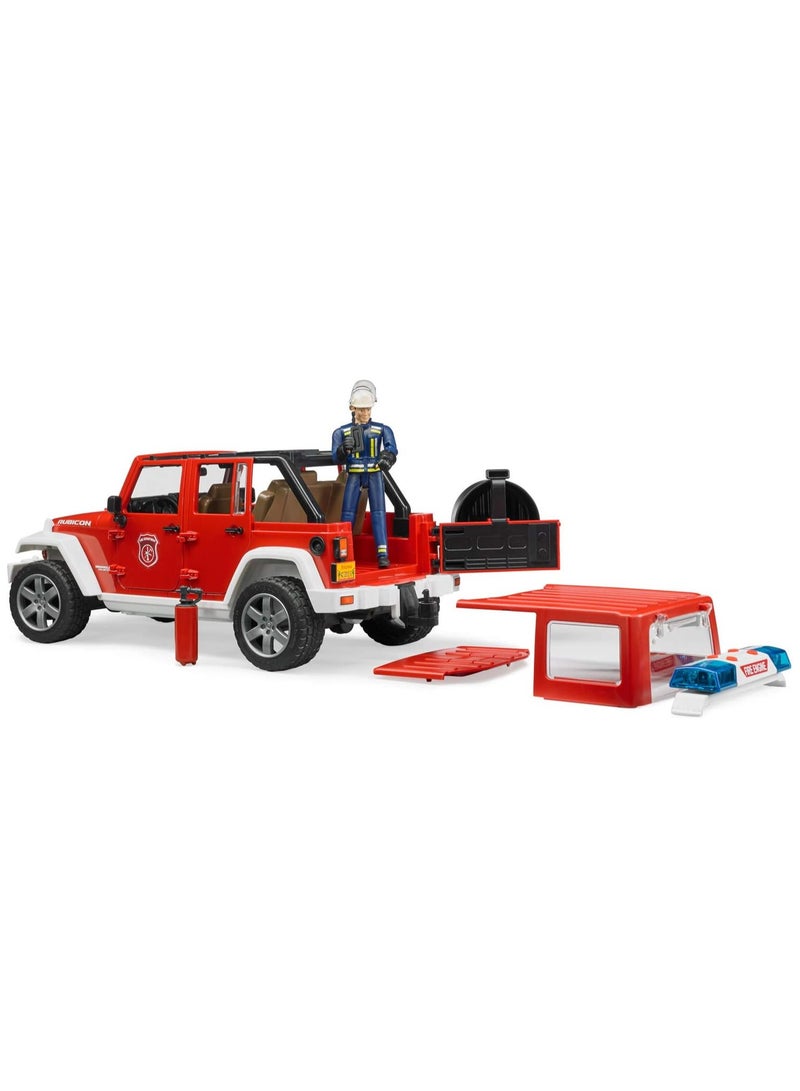 Bruder Jeep Wrangler Unlimited Fire Vehicle with Fireman