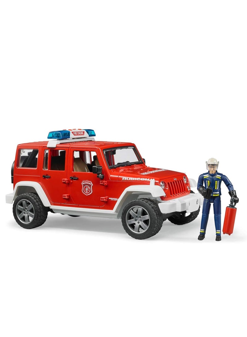 Bruder Jeep Wrangler Unlimited Fire Vehicle with Fireman