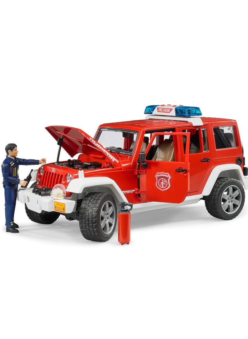 Bruder Jeep Wrangler Unlimited Fire Vehicle with Fireman