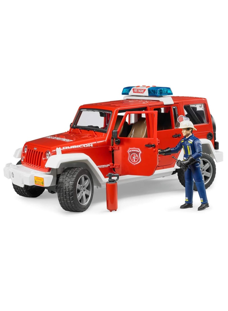 Bruder Jeep Wrangler Unlimited Fire Vehicle with Fireman