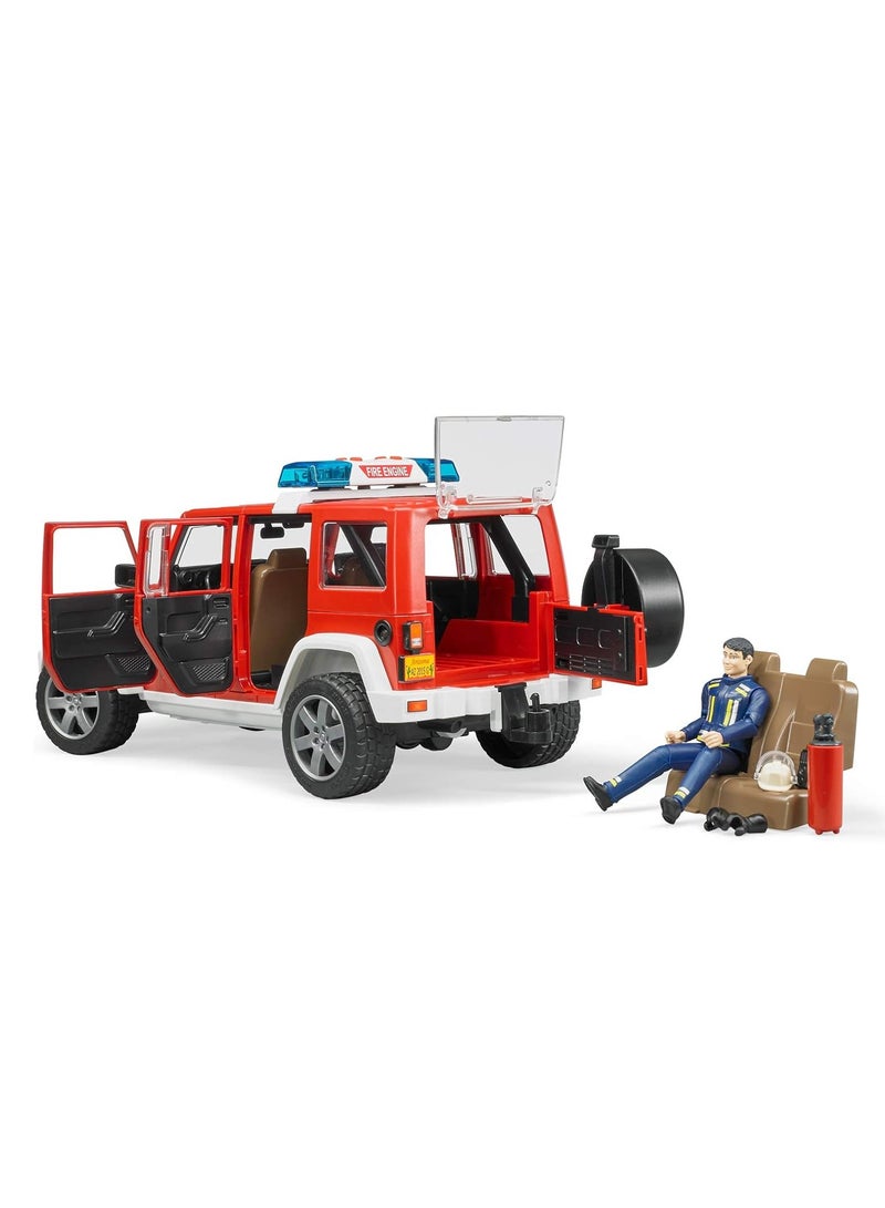 Bruder Jeep Wrangler Unlimited Fire Vehicle with Fireman