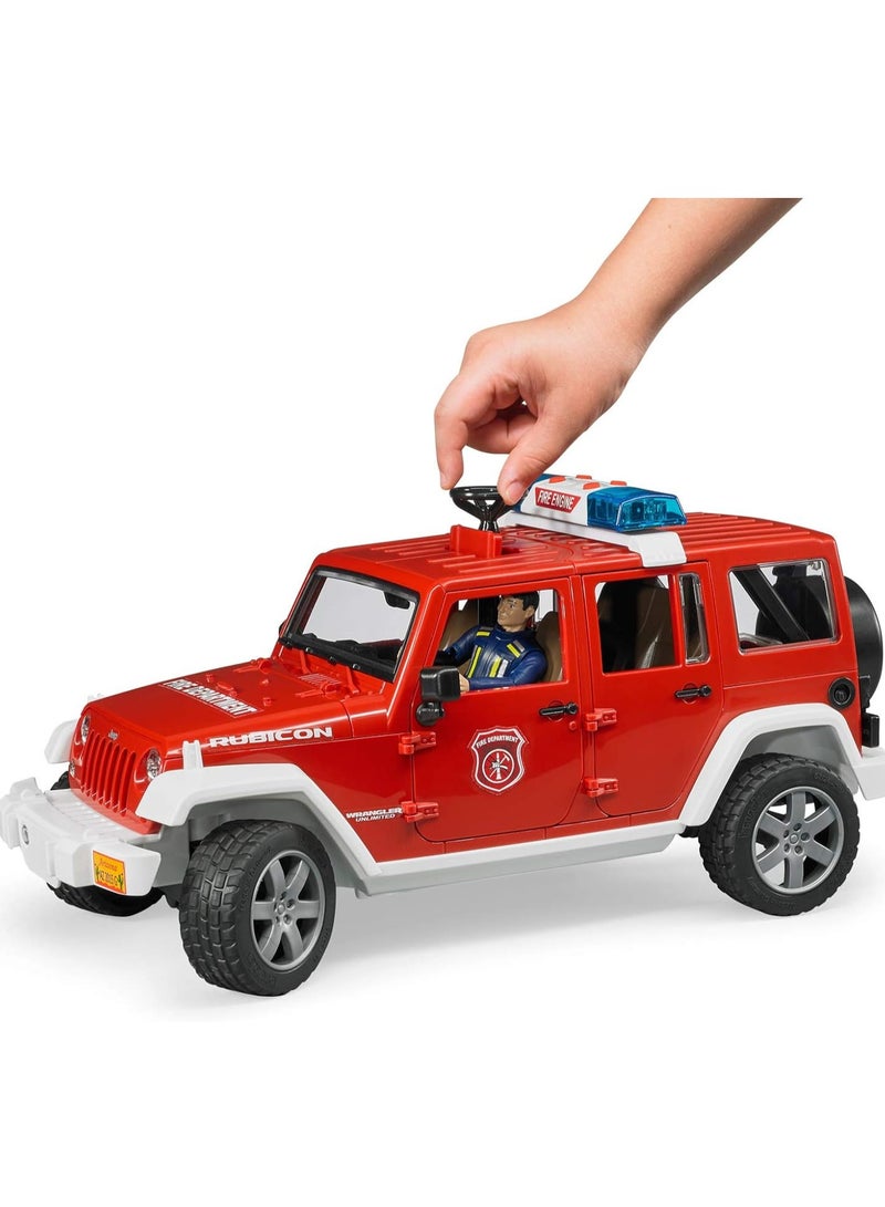 Bruder Jeep Wrangler Unlimited Fire Vehicle with Fireman