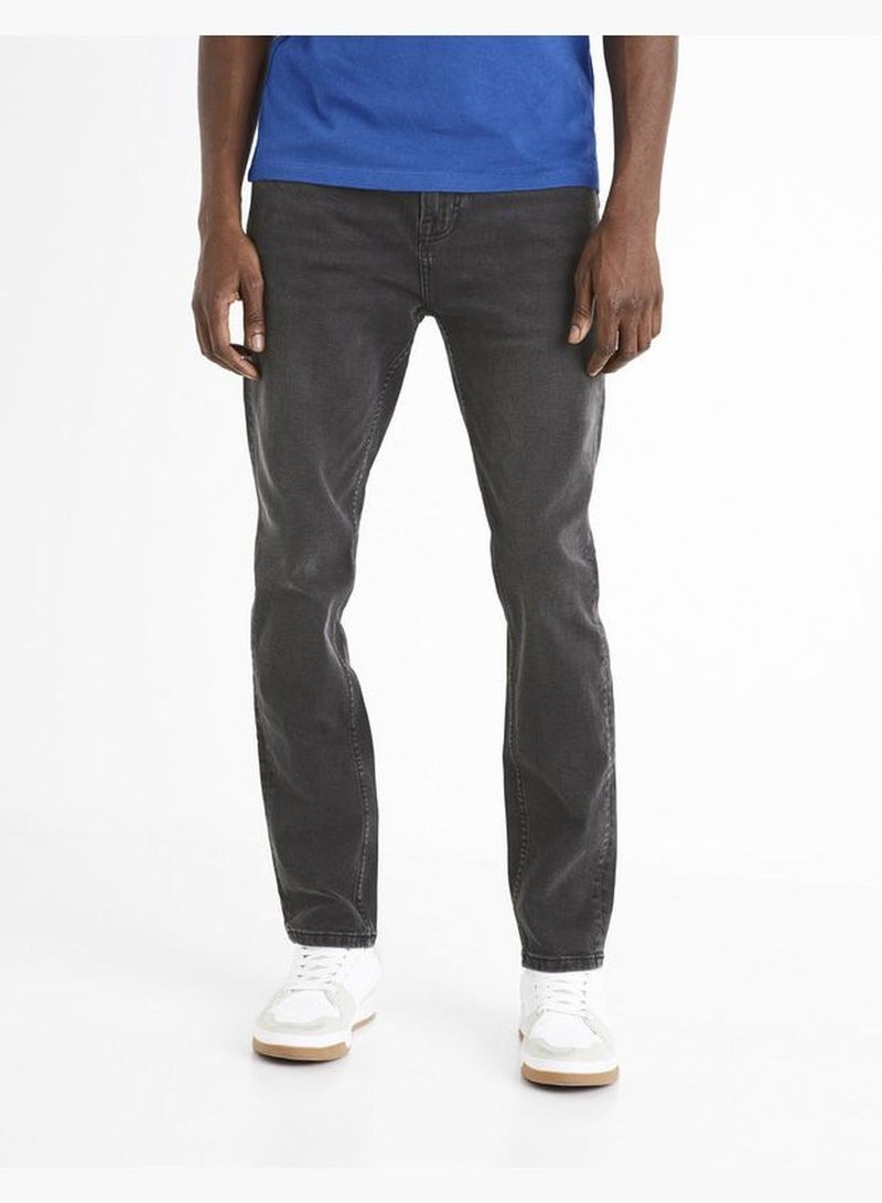 Celio Casual Straight Jeans - Grey