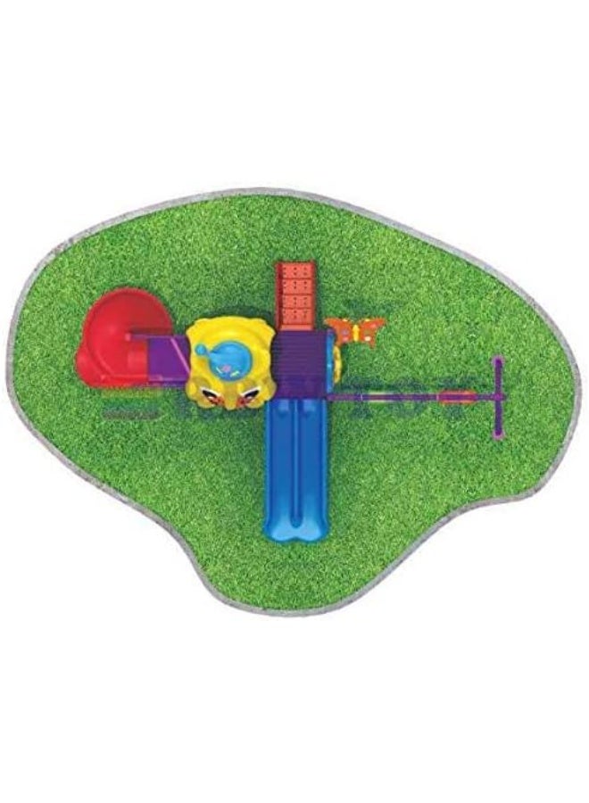 Rainbow Toys All In One Set Swings for kids & Slide for kids toys Offers, Outdoor Playground Equipment, Kids Playsets adventure. Play-Ground Toys Area Size 680x350x330cm.