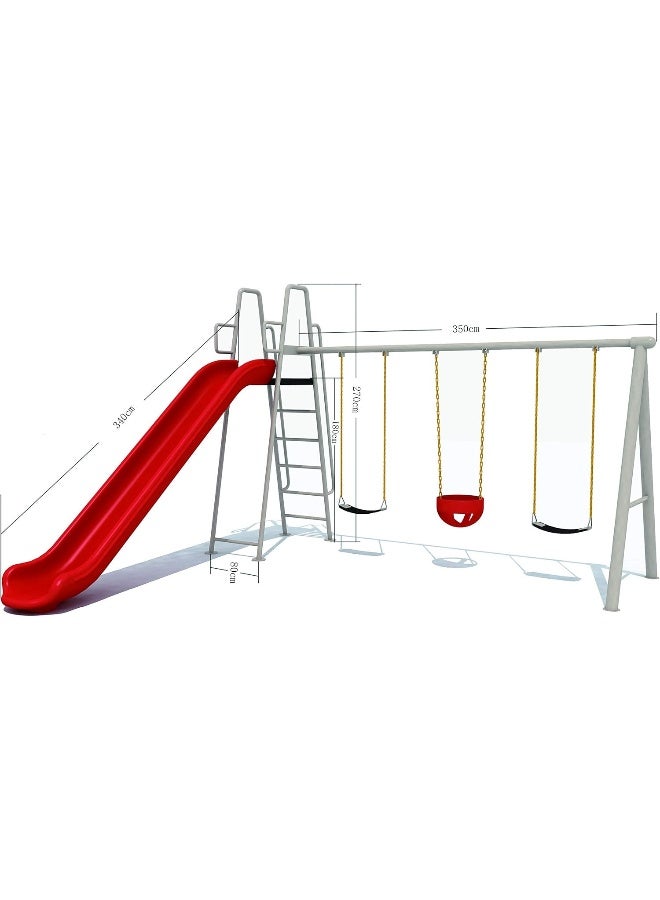 Rainbow Toys Outdoor Play Sets & Playground Equipment Games All In One Slide for kids and Swings for kids toys