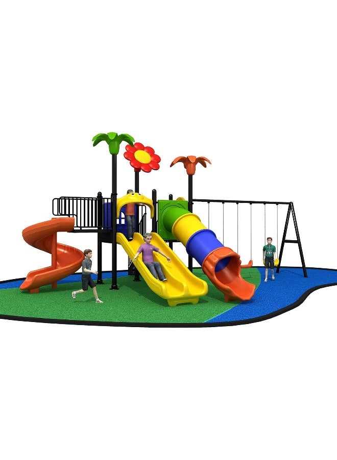 Rainbow Toys Children Play Large Outdoor Playground Set