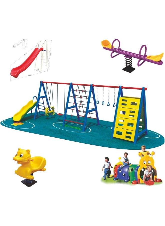 Rainbow Toys Outdoor Play Set Kids Slide Freestanding Climber, Swingsets, Playground Jungle Gyms