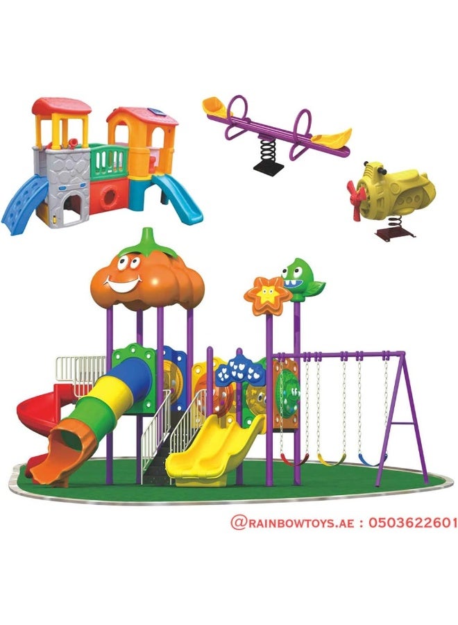 RBW TOYS Kids Playsets adventure & Outdoor Playground Equipment All In One Set Slide for kids and Swings for kids toys Offers