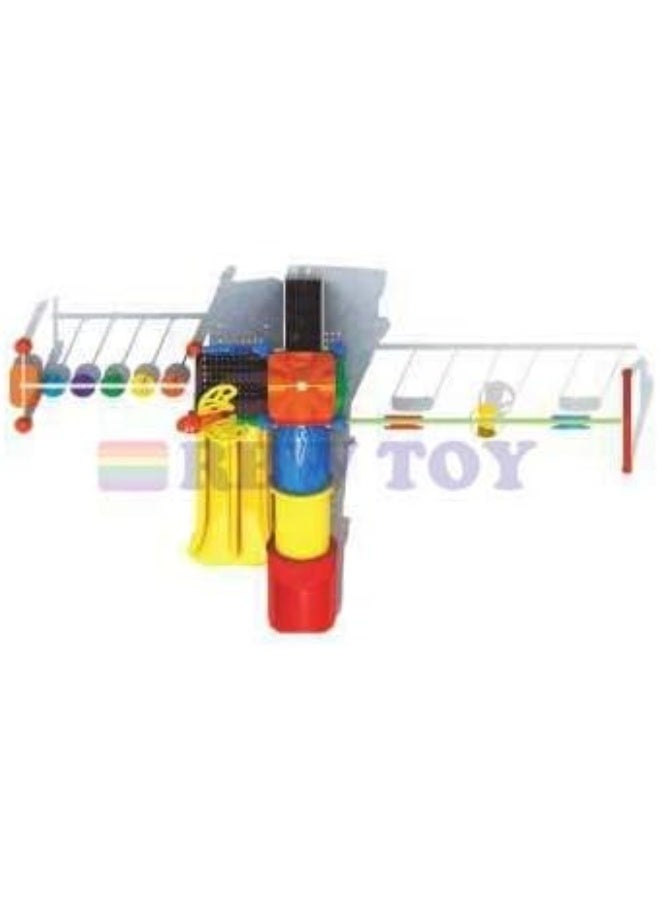 Rainbow Toys The Best Backyard Multifunctional Easy Climber, Outdoor Toys Slide and Swing Sets for Children Activities. Play-Ground Toys Area Size 780x450x340cm. Best Birthday Gift.