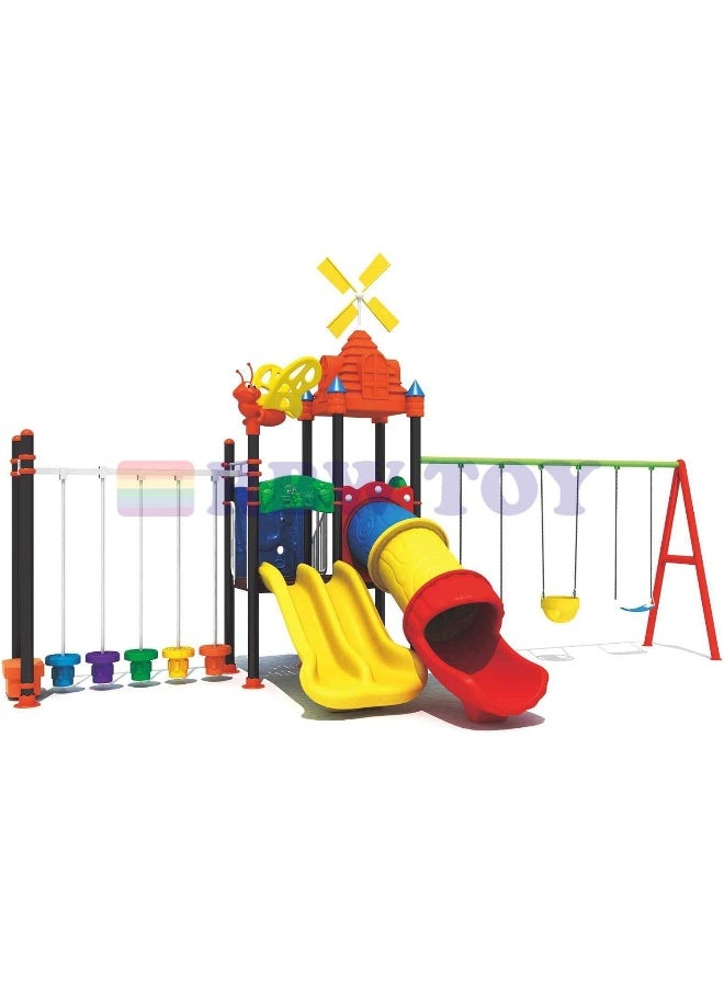 Rainbow Toys The Best Backyard Multifunctional Easy Climber, Outdoor Toys Slide and Swing Sets for Children Activities. Play-Ground Toys Area Size 780x450x340cm. Best Birthday Gift.