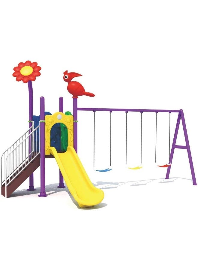 RBW TOYS Kids Play Sets & Playground Equipment All In One Slide for kids and Swings for kids toys. Play-Ground Toys Area Size 520x345x300cm.