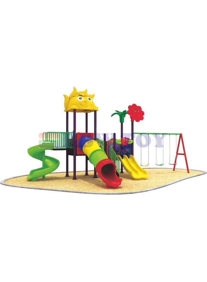 RBW TOYS Adventure & Outdoor Playground Equipment All In One Set Slides, Swings for kids toys