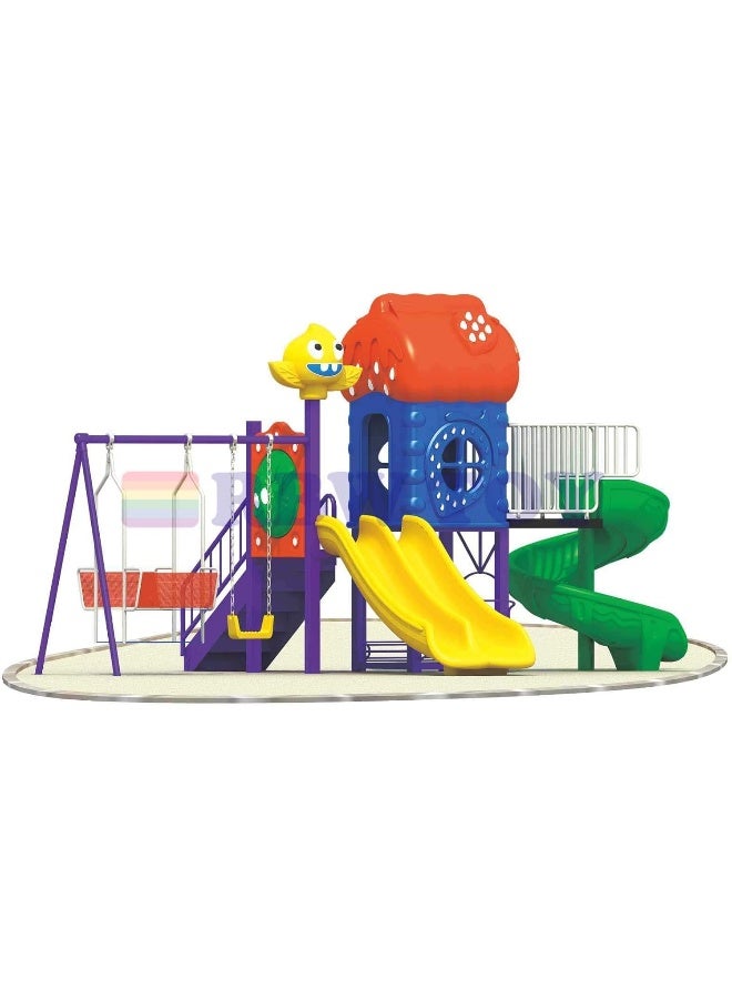 RBW TOYS Kids Play Sets & Playground Equipment All In One Slide for kids and Swings for kids toys. Play-Ground Toys Area Size 700x380x310cm.