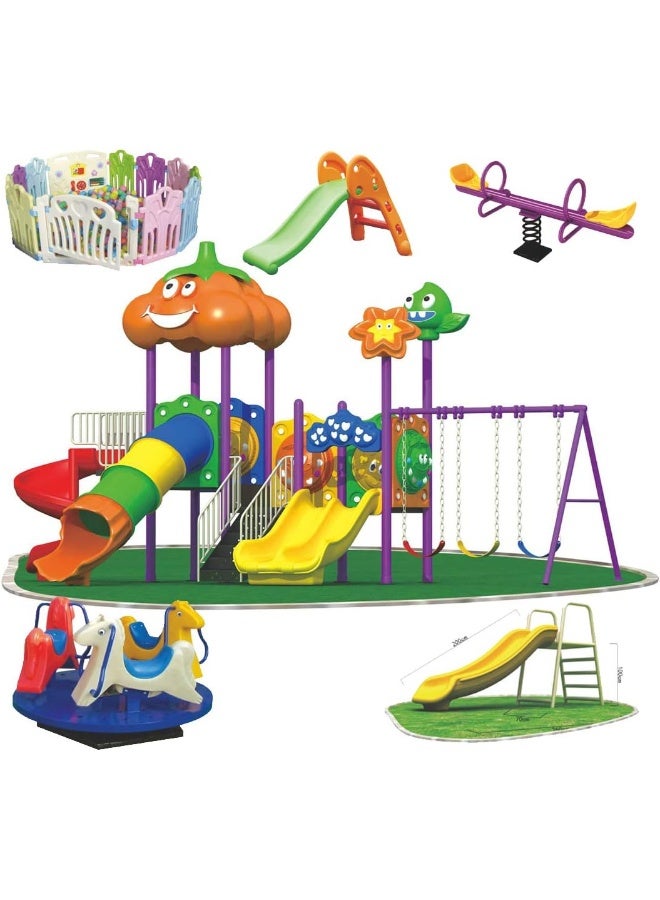 Rainbow Toys The Best Backyard Multifunctional Easy Climber, Outdoor Toys Slide and Swing Sets for Children Activities