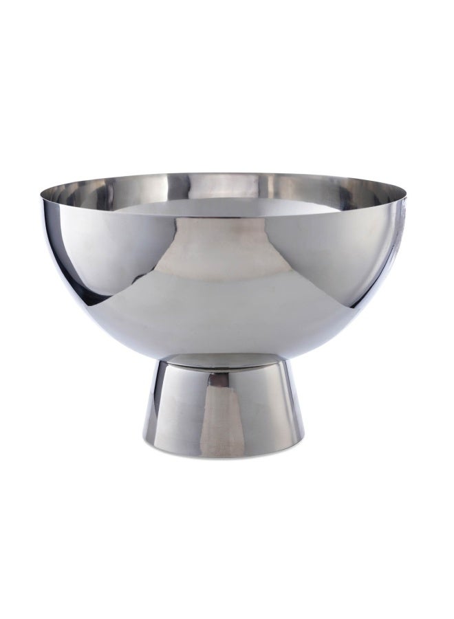 Bijou Steel Decor Bowl 19X19X14cm-Silver