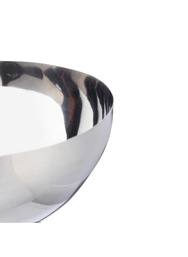 Bijou Steel Decor Bowl 19X19X14cm-Silver