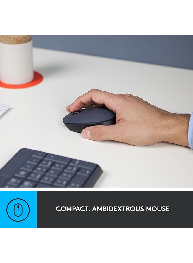 MK235 Wireless Keyboard and Mouse Combo for Windows, 2.4 GHz Wireless with Unifying USB-Receiver, Wireless Mouse, 15 FN Keys, 3-Year Battery Life, PC/Laptop, US INTL Layout | Black