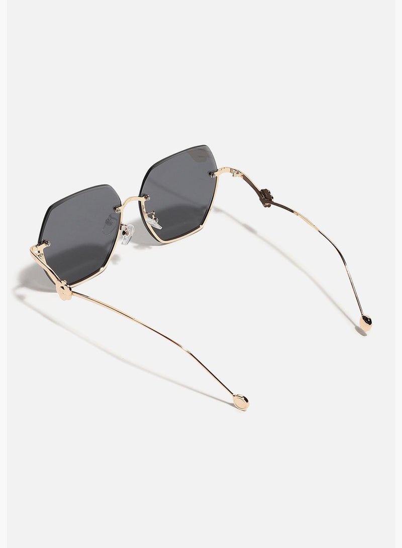Rimless Oversized Sunglass
