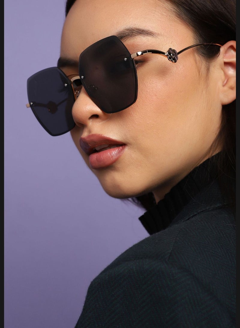 Rimless Oversized Sunglass