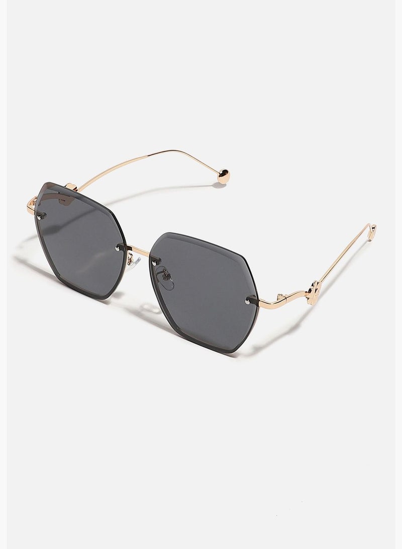 Rimless Oversized Sunglass