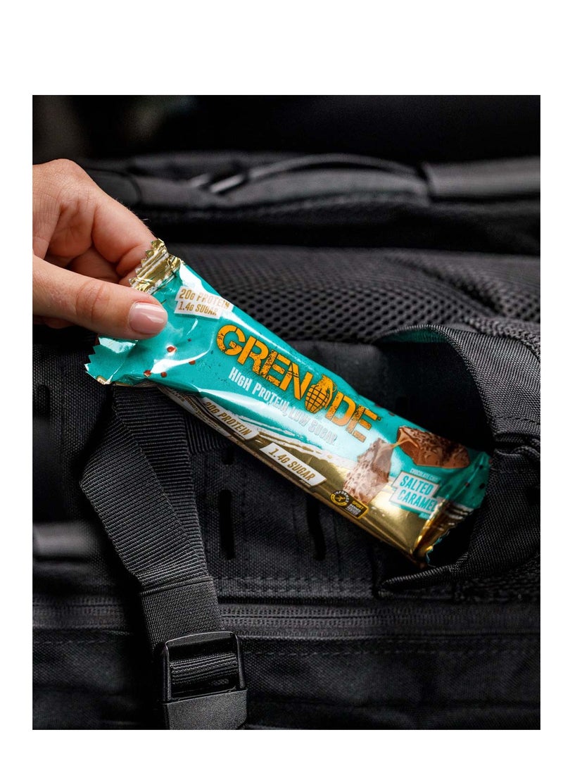 Grenade Grenade Carb Killa Protein Bar - Great Tasting High Protein and Low Carb Snack, Box of 12, 60g, Chocolate Chip Salted Caramel Flavor