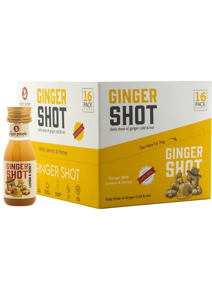 Ginger Beverages Set (Ginger Shot 30Ml Pack of 16pc with Ginseng Shot 30Ml Pack of 16pc with Turmeric Shot Pack of 16pc)