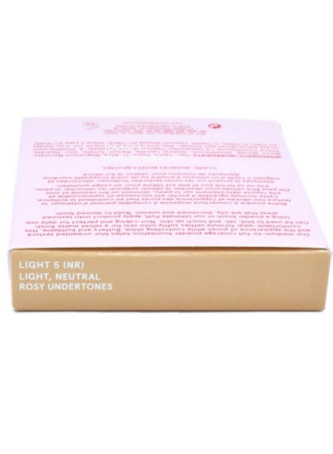 Patrick Starrr Turn Up The Base Versatile Powder Foundation Light 5 (Nr) Light Neutral Rosy Undertones Face Pressed Powder Makeup Foundation Mediumtofull Coverage Soft Matte Finish