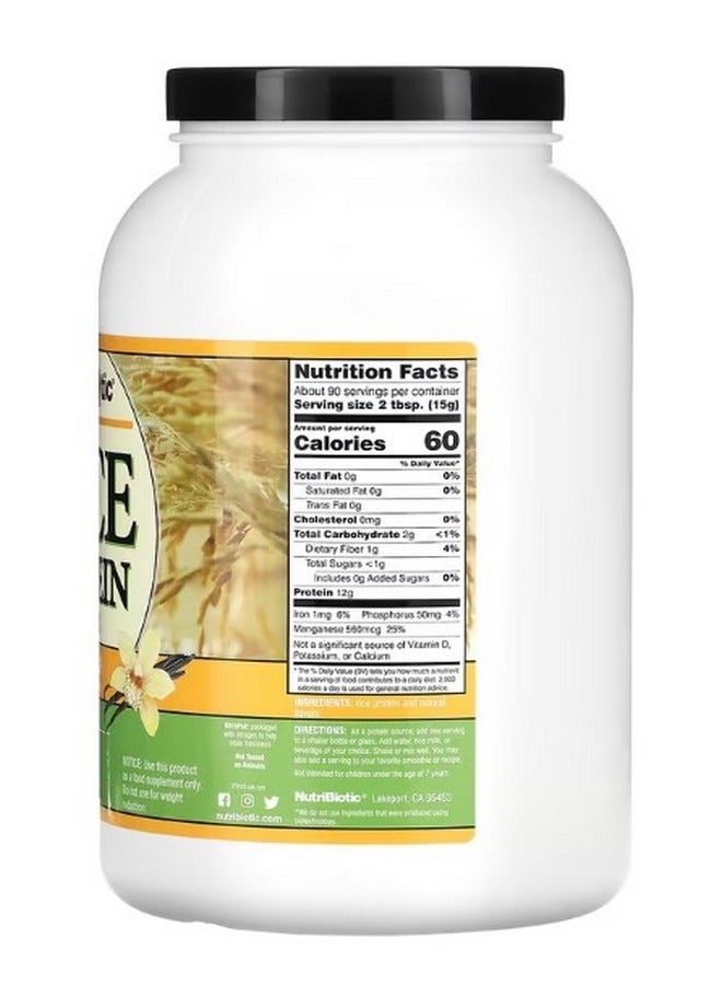 Rice Protein Powder Vanilla 3 lb 1.36 kg