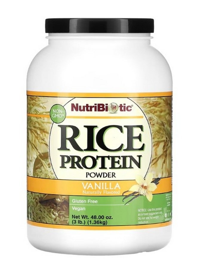Rice Protein Powder Vanilla 3 lb 1.36 kg