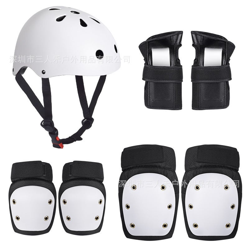 New Professional Longboard Helmet Kit for Adults White