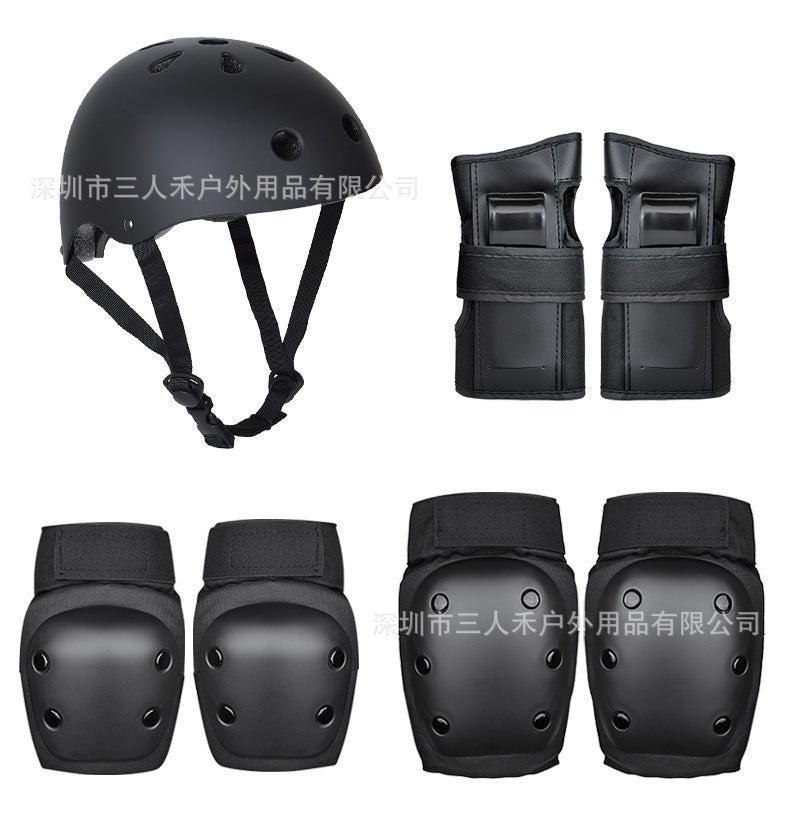 New Professional Longboard Helmet Kit for Adults Black